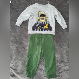 Carter's Green Sweatshirt and Jogger Set